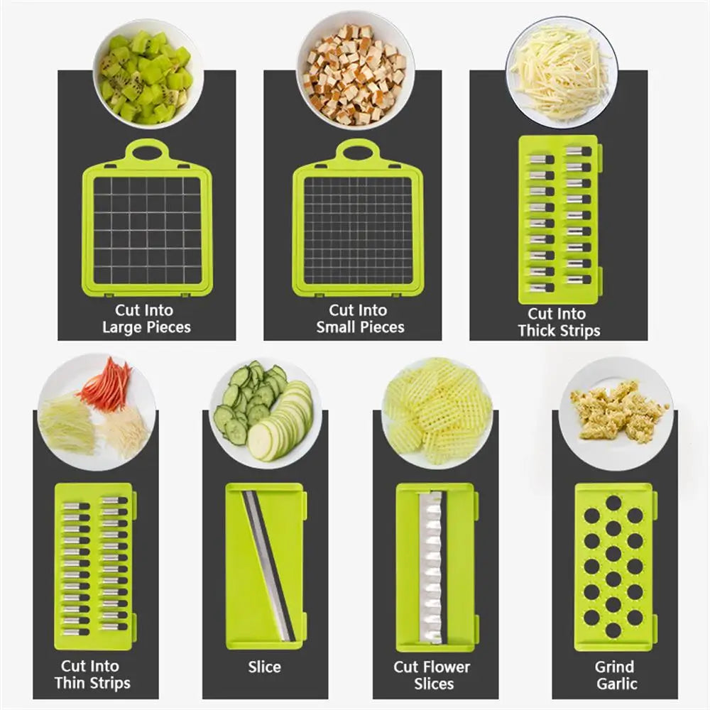 14-in-1 Multifunctional Vegetable Chopper - Your Ultimate Kitchen Assistant!